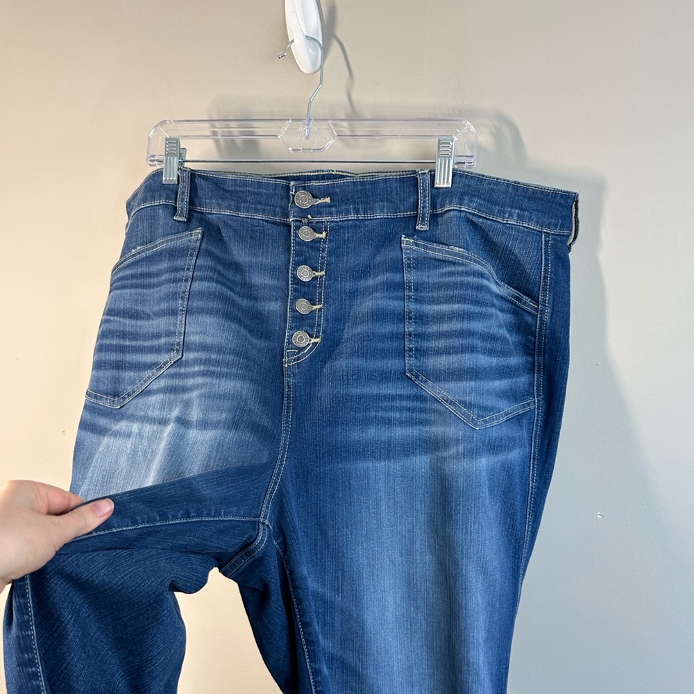 Torrid High Rise Wide Leg Vintage Stretch Jeans Size 22 - Picture 5 of 13